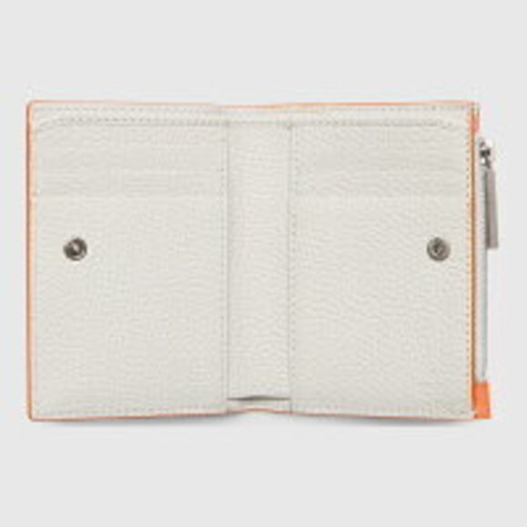 Gucci Coin Wallet White Orange Leather Interior - Picture 2 of 5